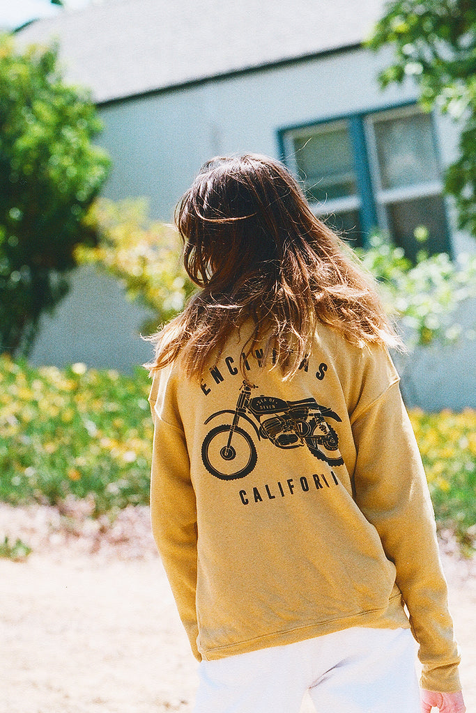 mustard yellow sweater encinitas california